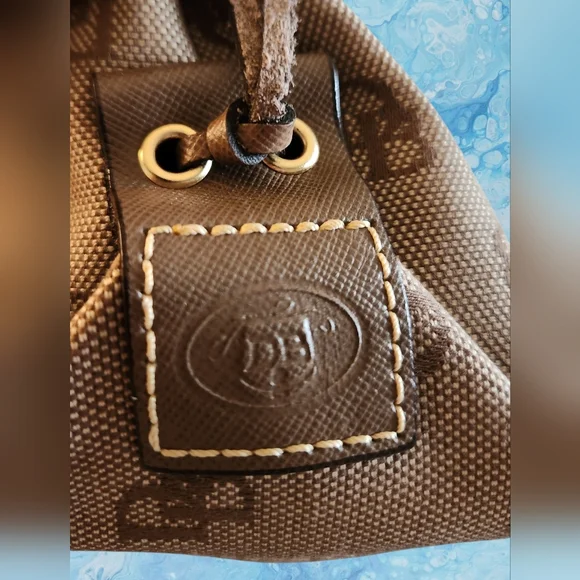 Dooney & Bourke Signature Tulip Tassel Monogram Tote. EUC - Picture 7 of 17